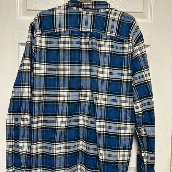 Men's American Eagle Classic Fit Plaid Long Sleeve Button Down Shirt Size XXL - Picture 4 of 10